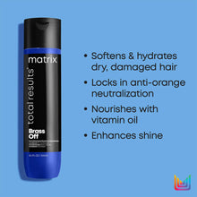 Matrix Total Results Brass Off Brunette Blue Conditioner for Lightened Brunette Hair 300ml