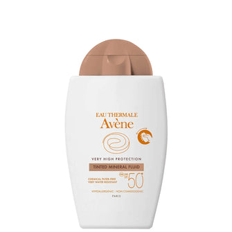 Avne Very High Protection Tinted Mineral Fluid SPF50+ Sun Cream for Intolerant Skin 40ml