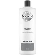 NIOXIN 3-Part System 1 Cleanser Shampoo for Natural Hair with Light Thinning 1000ml