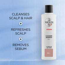 NIOXIN 3-Part System 3 Cleanser Shampoo for Coloured Hair with Light Thinning 1000ml