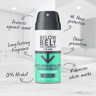 Below the Belt Grooming Anti-Perspirant Deodorant 150ml