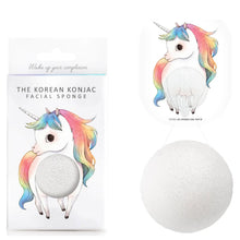 The Konjac Sponge Company Mythical Unicorn Standing Konjac Sponge Box and Hook - White 30g