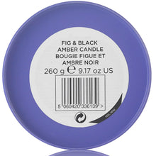 Sanctuary Spa Fig and Black Amber Candle 260g