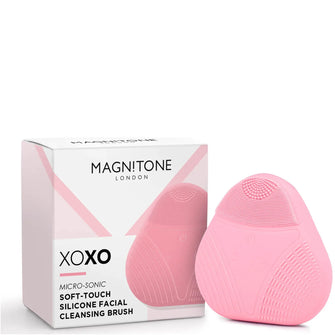 Magnitone London XOXO SoftTouch Silicone Cleansing Brush - Pink