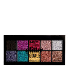 NYX Professional Makeup Glitter Goals Cream Quad Palette - Glacier