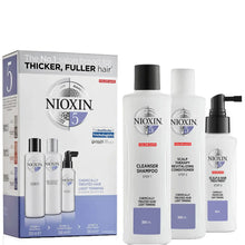 NIOXIN 3-Part System 5 Loyalty Kit for Chemically Treated Hair with Light Thinning