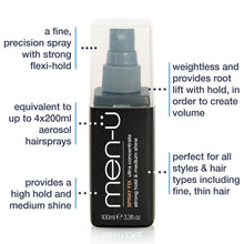 men-ü Men's Hair Spray Fix 100ml