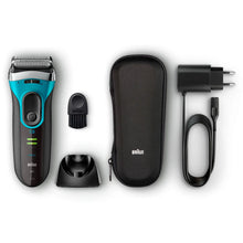 Braun Series 3 Proskin 3080S Electric Shaver - Black/Blue