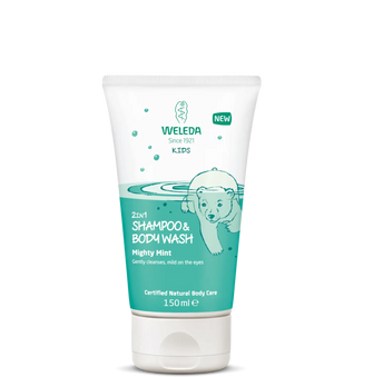 Weleda Kids' 2-in-1 Mighty Mint Shampoo and Body Wash 150ml