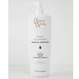 Beauty Works Salon Size Pearl Nourishing Argan Oil Conditioner 1 Litre