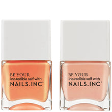 nails inc. Kiss my Peach Nail Varnish Duo 2 x 14ml