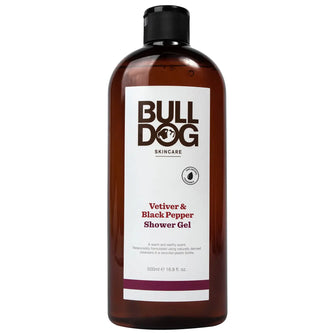 Bulldog Black Pepper & Vetiver Shower Gel 500ml