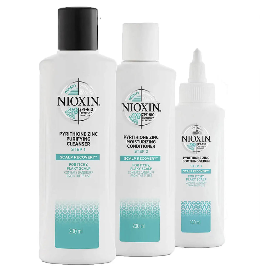 Nioxin Scalp Recovery 3 Step Anti Dandruff System For Itchy Flaky Sca Buyinstor 