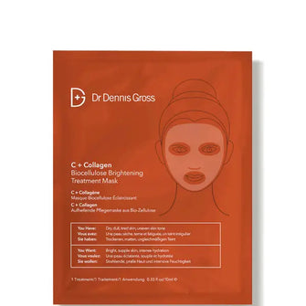 Dr Dennis Gross Skincare C+Collagen Biocellulose Brightening Treatment Mask (1 Application)