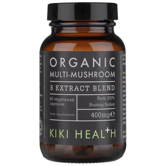 KIKI Health Organic Multi-Mushroom 8 Extract Blend (60 Vegicaps)