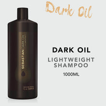 Sebastian Dark Oil Lightweight Jojoba and Argan Oils Shampoo, 33.8 Fl Oz
