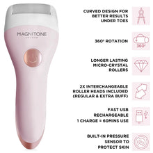 Magnitone Well Heeled 2 Rechargeable Express Pedi - Pink