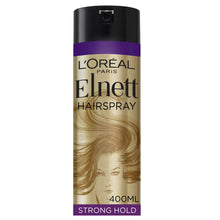 L'Oréal Paris Hairspray by Elnett Care For Dry Damaged Hair Strong Hold Argan Oil Shine 400ml