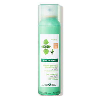 KLORANE Purifying Tinted Dry Shampoo with Nettle for Oily Brown-Dark Hair 150ml