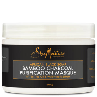 Shea Moisture African Black Soap Bamboo Charcoal Masque 354ml - Exclusive