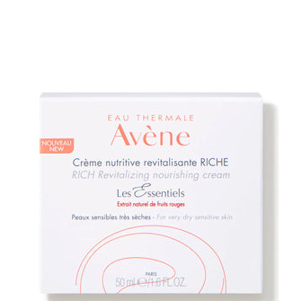 Avène Les Essentiels Rich Revitalizing Nourishing Cream Moisturiser for Dry, Sensitive Skin 50ml