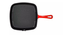 Home 23cm Cast Iron Griddle Pan - Red
