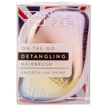 Tangle Teezer Compact Styler Detangling Hairbrush Pearlescent Matte Ombre Chrome