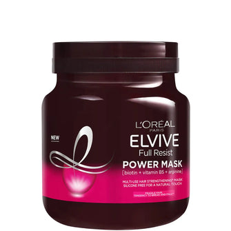 L'Oréal Elvive Full Resist Fragile Hair Multi-Use Hair Strengthening Power Mask with Biotin for Hair Fall 680ml