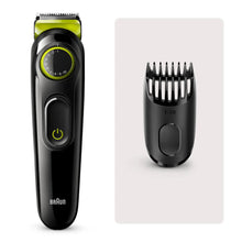 Braun Beard Trimmer 3 BT3221, Black/Volt Green