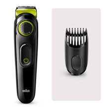 Braun Beard Trimmer 3 BT3221, BlackVolt Green