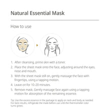 AHC Natural Essential Face Mask Hydrating and Nourishing for Tired Skin