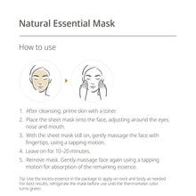 AHC Natural Essential Face Mask Hydrating and Calming for Tired Skin