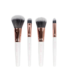 brushworks Travel Brush Set - White/Gold