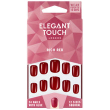 Elegant Touch Rich Red Nails