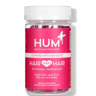 HUM Nutrition Hair Sweet Hair Strong, Healthy Hair Supplement (60 Vegan Gummies, 30 Days)