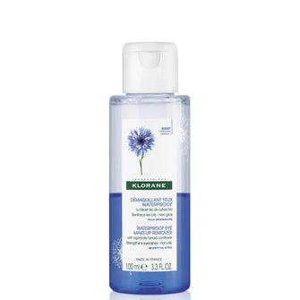 KLORANE Soothing Waterproof Eye Makeup Remover with Organic Cornflower for Sensitive Skin 100ml