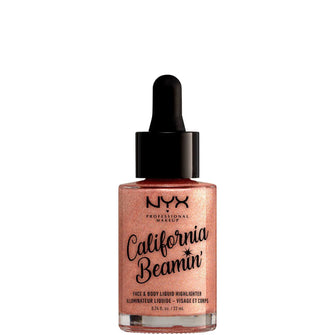 NYX Professional Makeup California Beaming Face and Body Liquid Highlighter 22ml (Various Shades)