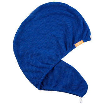 Aquis Classic Stretch Turban - Blue