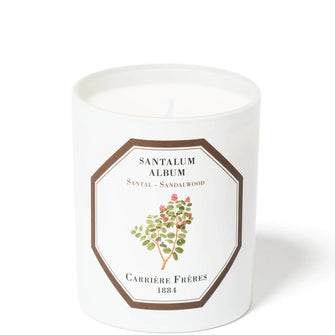 Carrière Frères Scented Candle Sandalwood - Santalum Album - 185 g