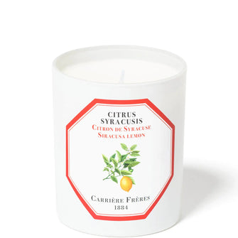 Carrière Frères Scented Candle Siracusa Lemon - Citrus Syracusis - 185 g