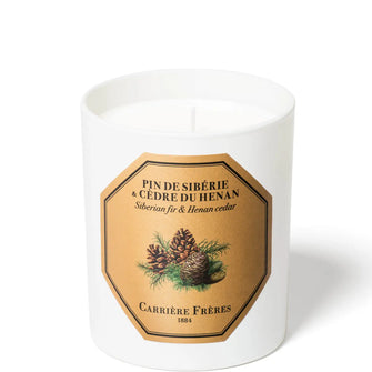 Carrière Frères Scented Candle Siberian fir & Henan Cedar - 185 g