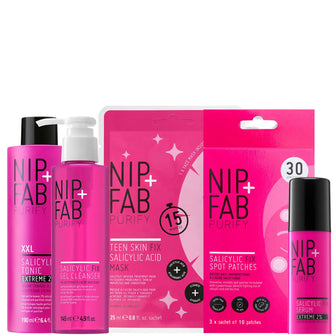 NIP+FAB Exfoliate + Purify Fix Regime (Worth £71.30)