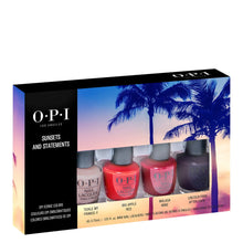 OPI Sunsets and Statements Mini Nail Polish Gift Set 4 x 3.75ml