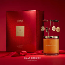 Glasshouse Fragrances Christmas A Tahaa Affair Candle with Spinning Carousel Gift Set