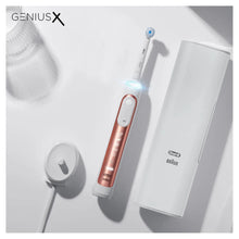 Oral-B Genius X Duo Pack of Two Electric Toothbrushes, Rose Gold & Black