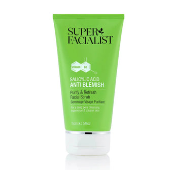 Super Facialist Salicylic Acid Anti Blemish Purify & Refresh Facial Scrub - 150ml