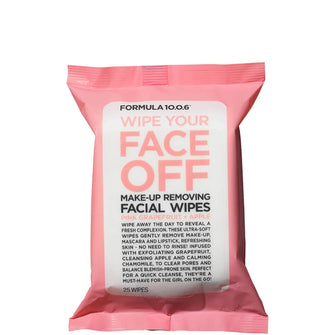 Formula 10.0.6 Wipe Your Face Off Make-Up Removing Facial Wipes