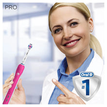 Oral-B Pro 1 650 Electric Toothbrush and Toothpaste - Pink