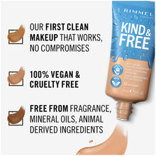 Rimmel Kind and Free Skin Tint Moisturising Foundation 30ml (Various Shades)