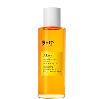 goop G. Day Black Pepper + Rose Hip Energy Body Oil